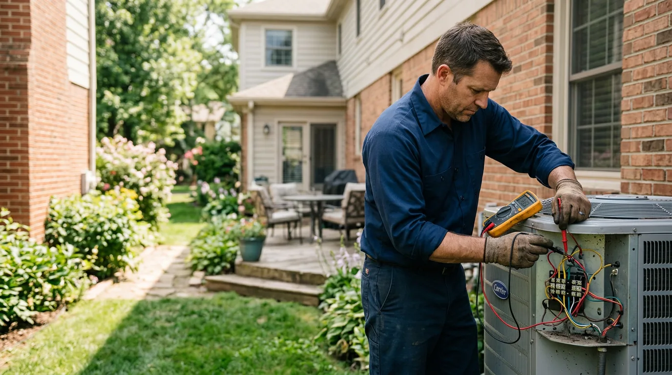 HVAC technician working near Kingston, NY